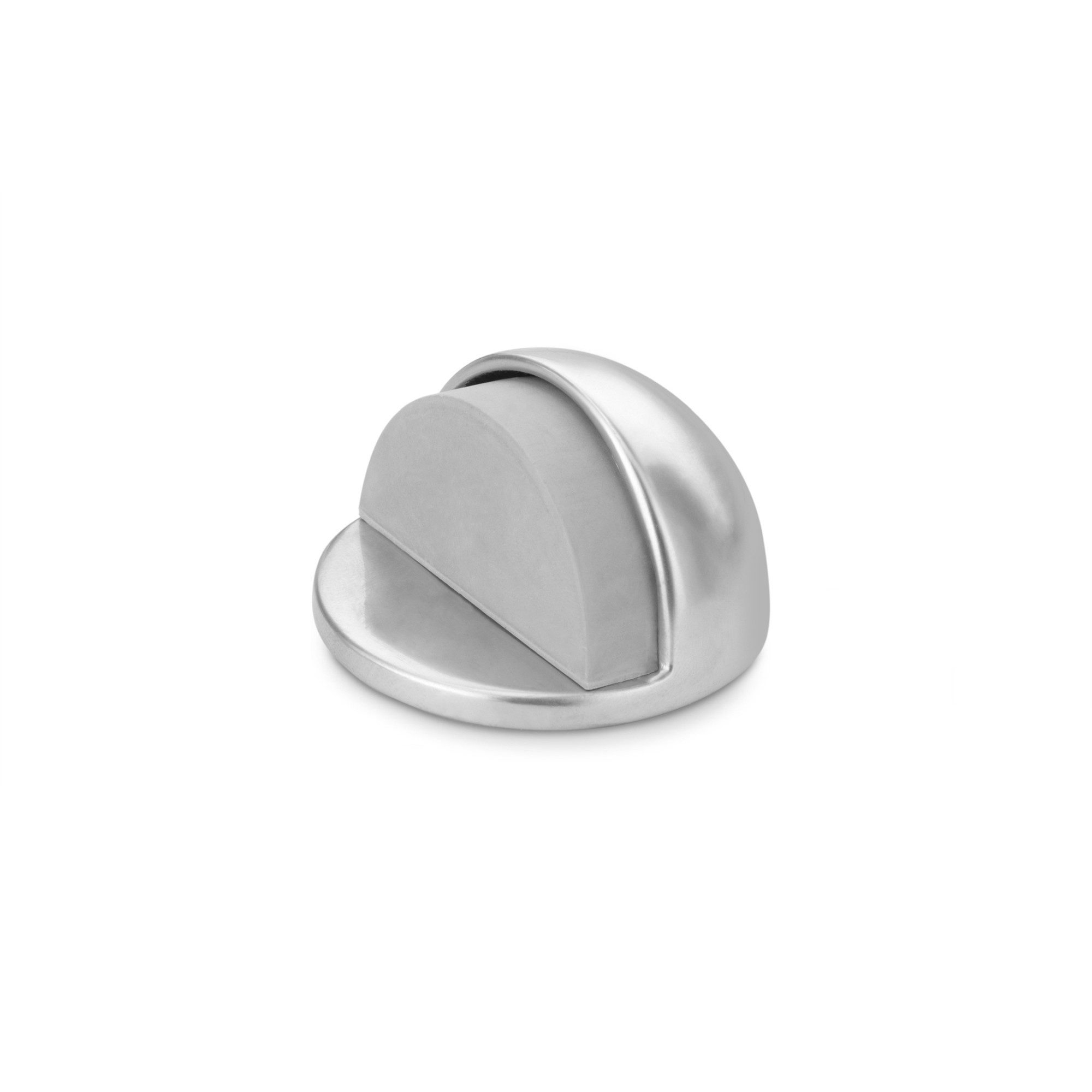 Tope de puerta metálico adhesivo / cromo mate