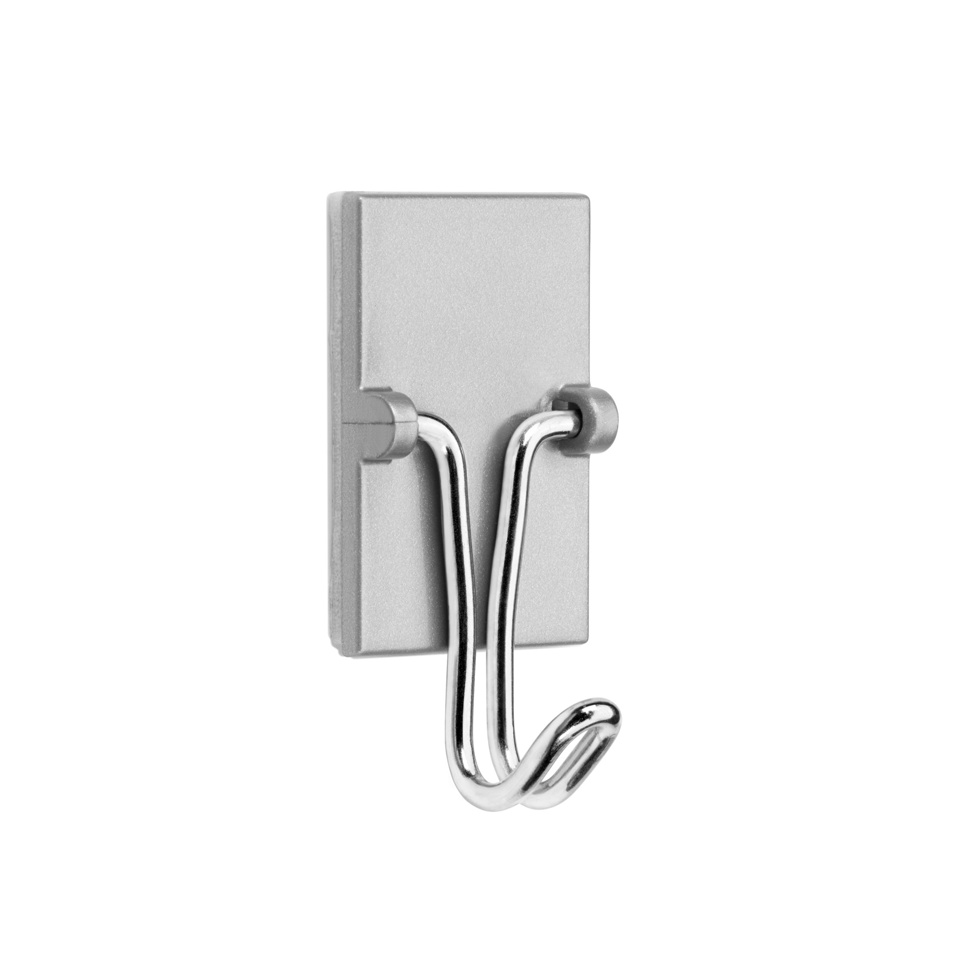 Colgador adhesivo con gancho móvil / cromado mate