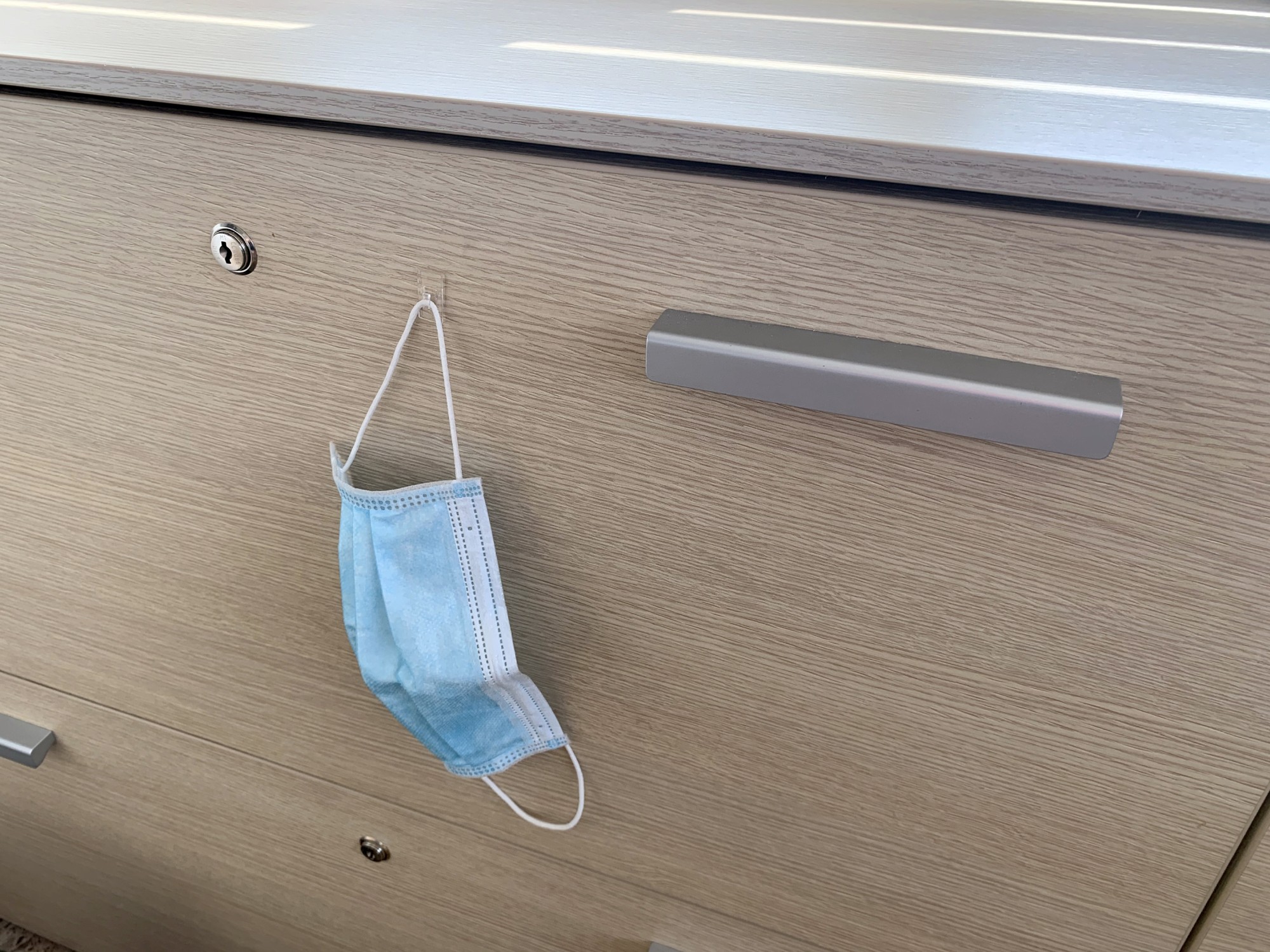 Mini ganchos adhesivos / transparente