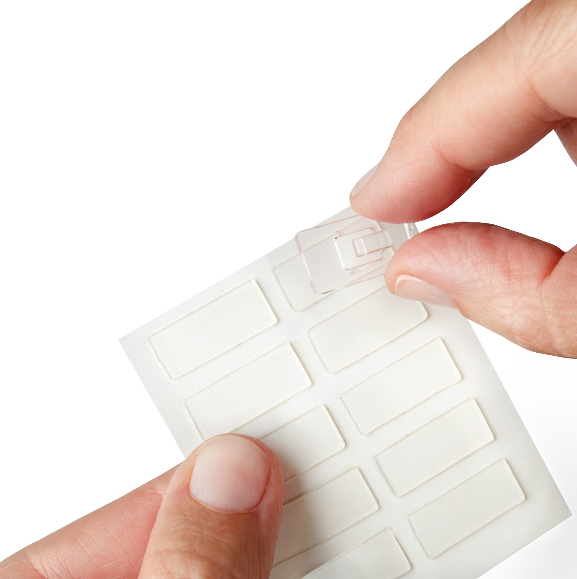 Mini ganchos adhesivos / transparente