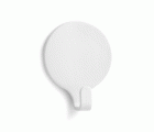 Colgador adhesivo circular / blanco