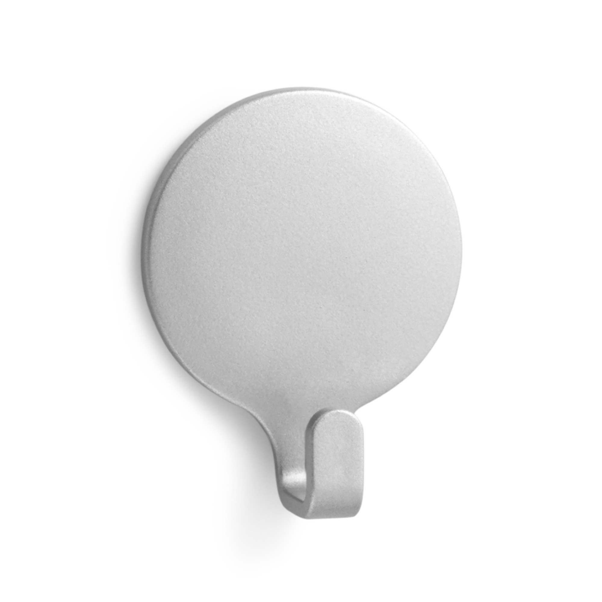 Colgador adhesivo circular / cromado mate