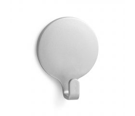 Colgador adhesivo circular / cromado mate