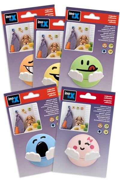 Colgador adhesivo infantil / surtido