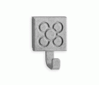Colgador adhesivo baldosa rayada / gris