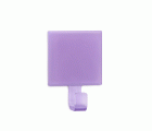 Colgador adhesivo semitransparente / violeta