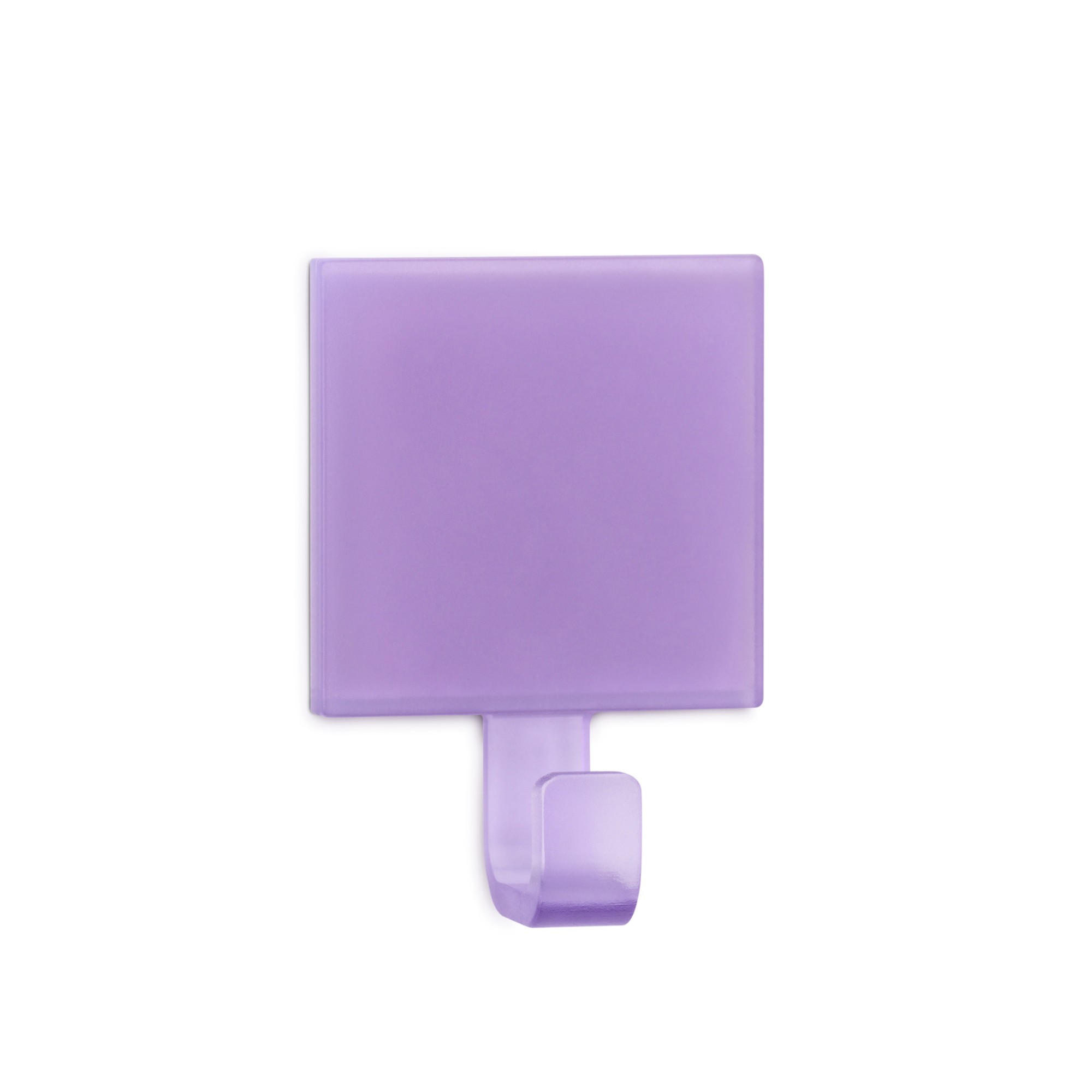 Colgador adhesivo semitransparente / violeta