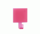 Colgador adhesivo semitransparente / rosa