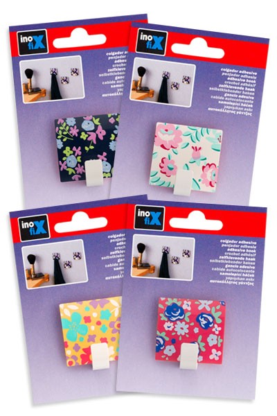 Colgador adhesivo cuadrado / surtido