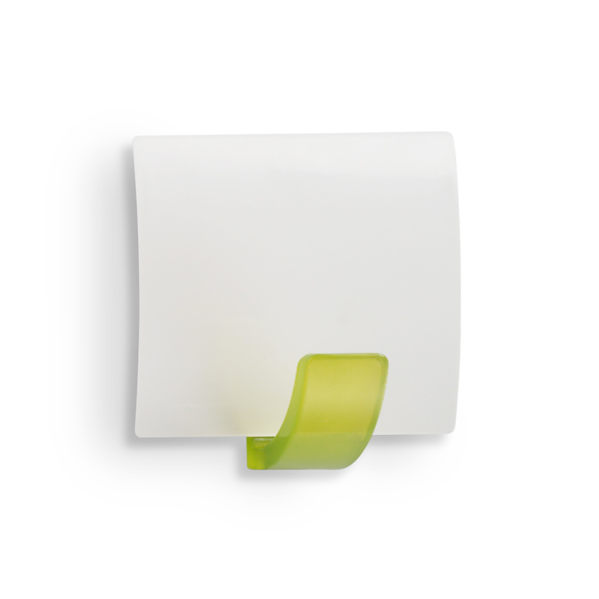 Colgador adhesivo cuadrado / verde