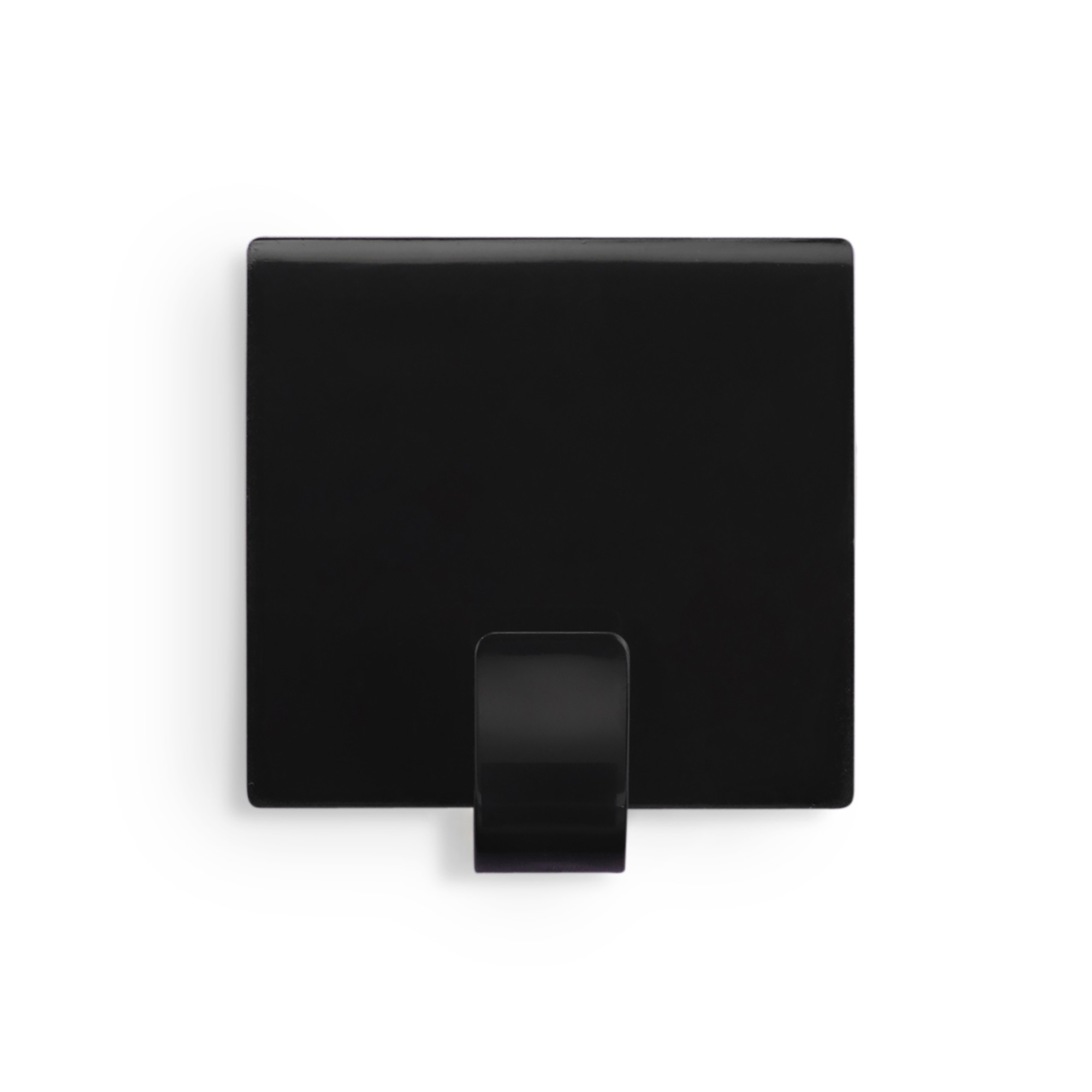 Colgador adhesivo cuadrado / negro