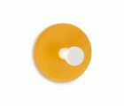 Colgador adhesivo circular / naranja
