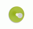 Colgador adhesivo circular / verde