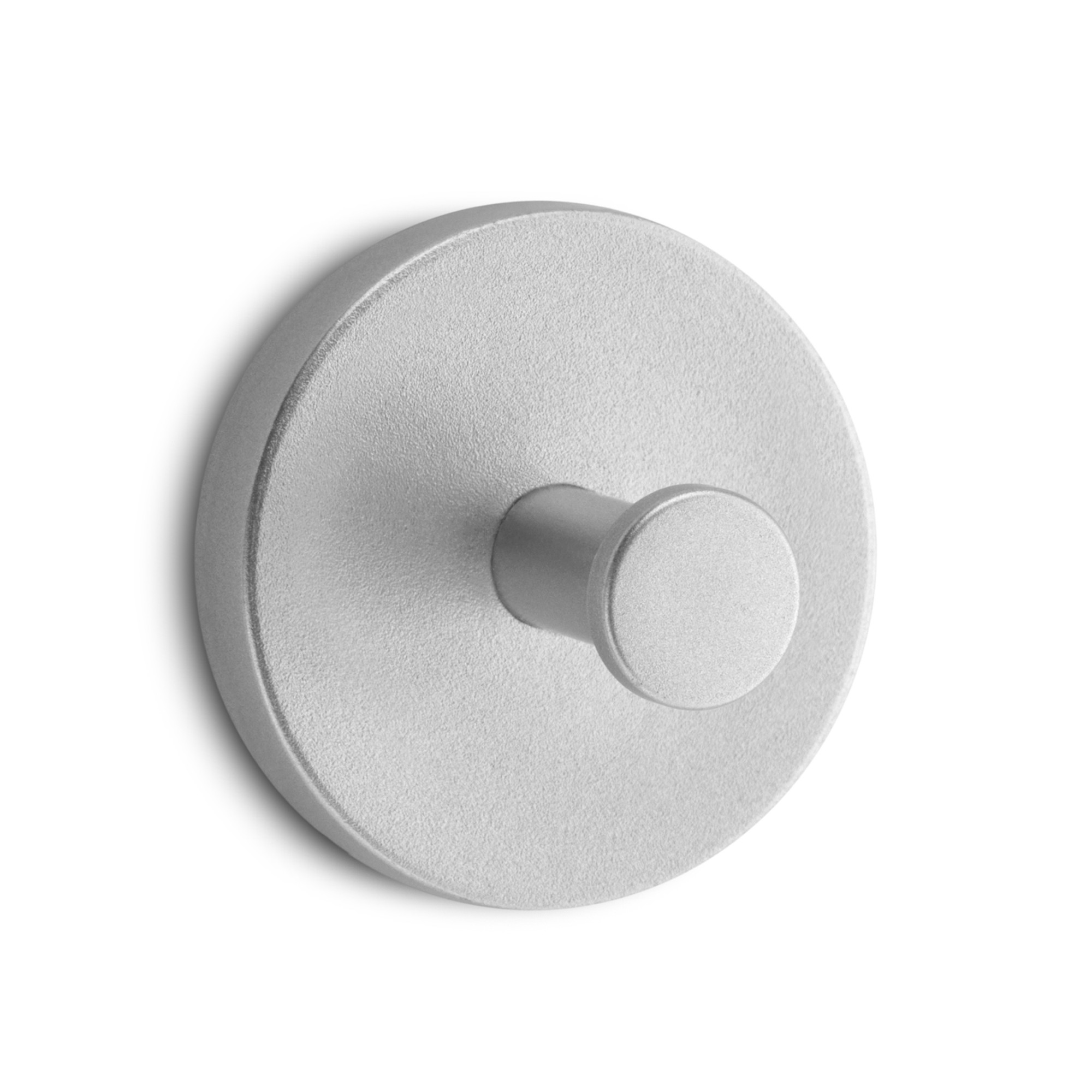 Colgador adhesivo circular / cromo mate