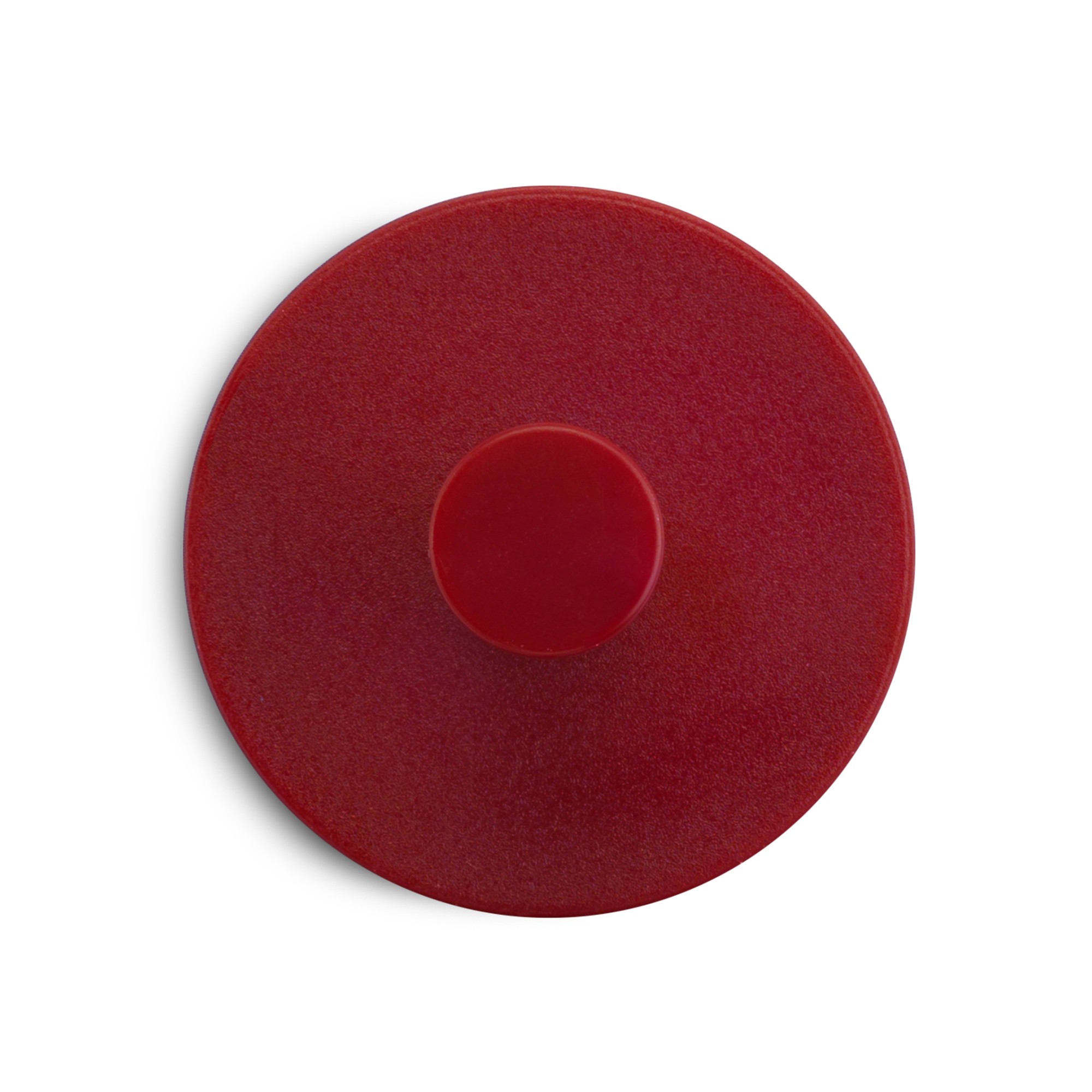 Colgador adhesivo circular / rojo oscuro