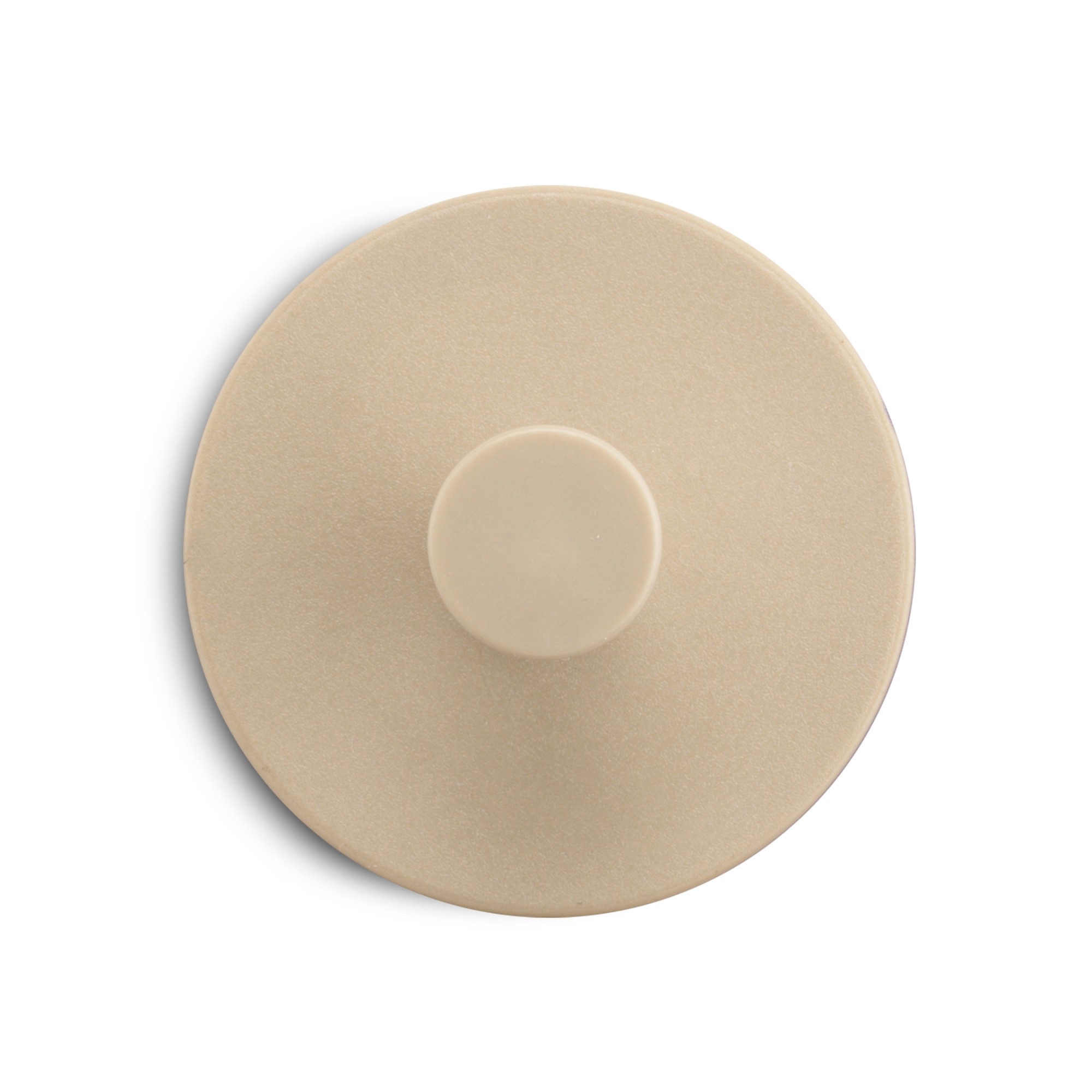 Colgador adhesivo circular / beige