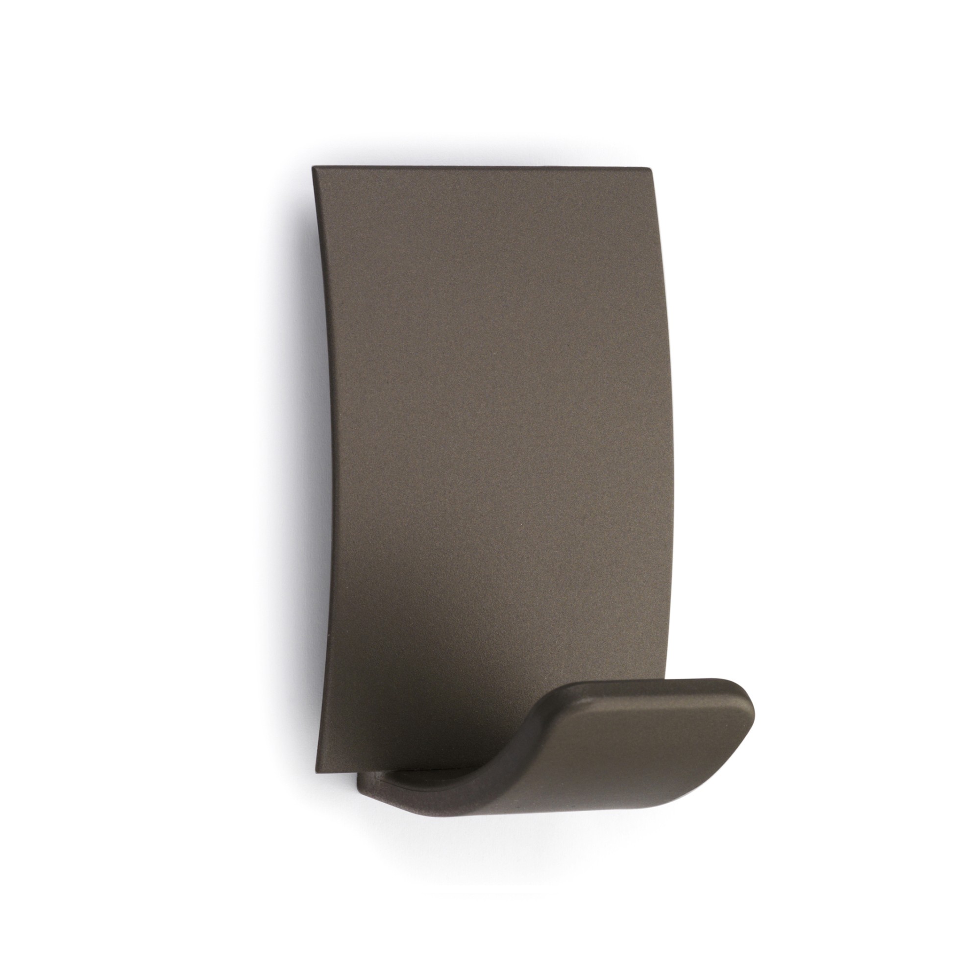 Colgador adhesivo / marrón satinado