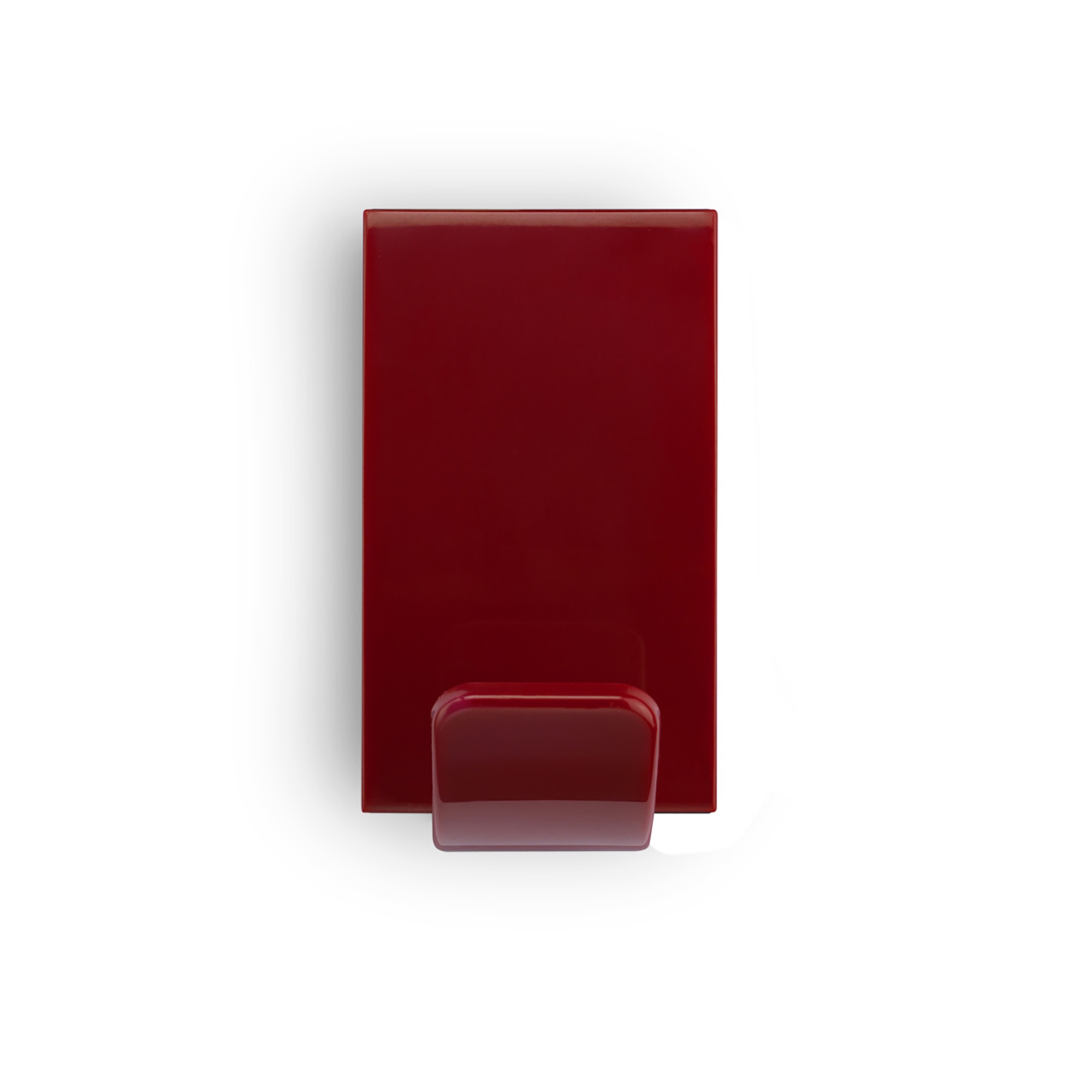 Colgador adhesivo / rojo oscuro