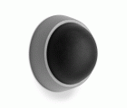 Tope puerta adhesivo de pared / cromo mate negro