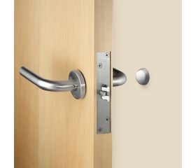 Tope puerta adhesivo de pared / blanco