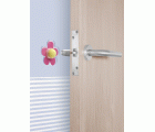 Tope pared adhesivo flor / rosa