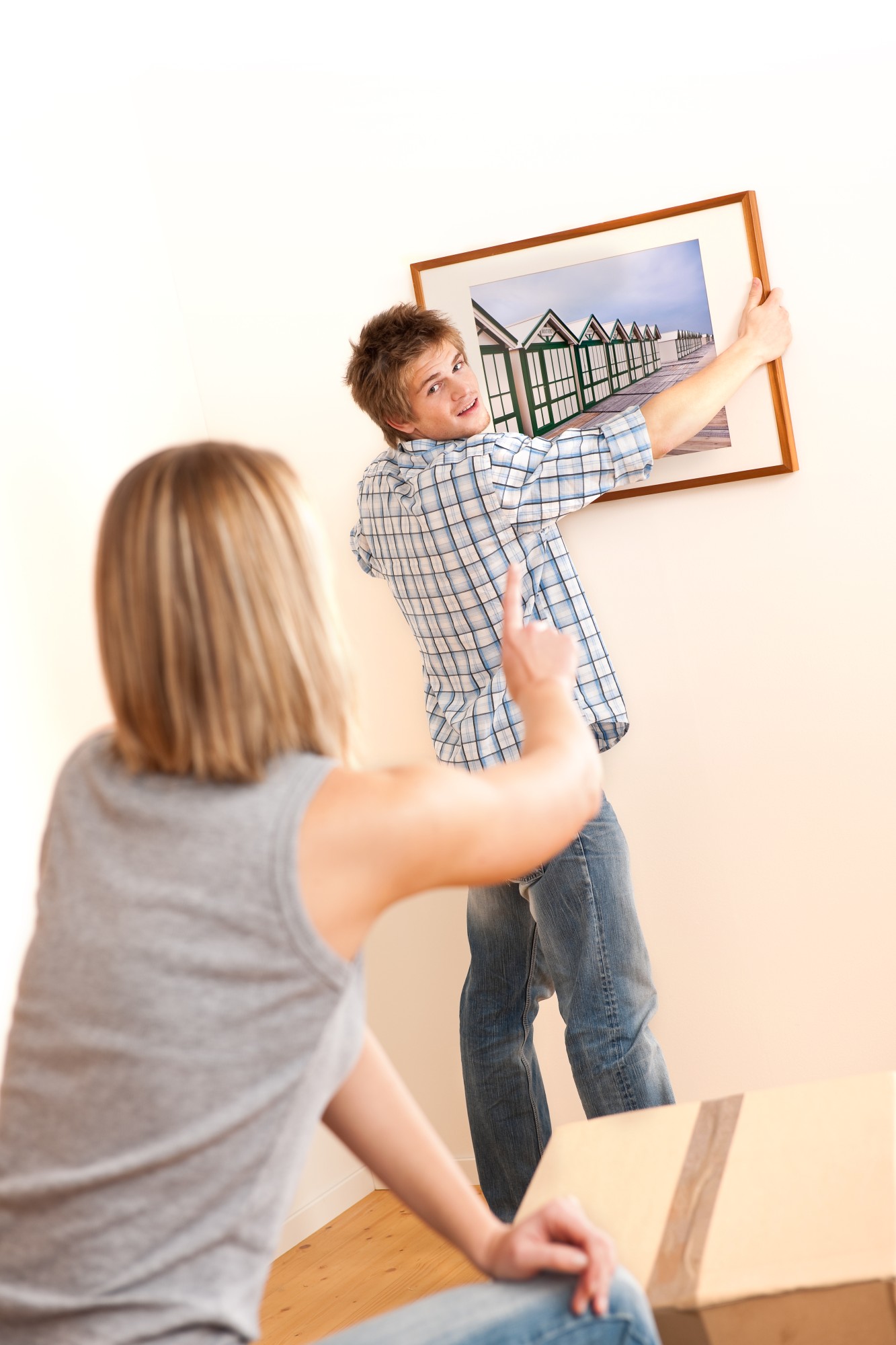 Colgador pared / blanco