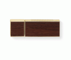 Pestillo para puerta con tornillos / madera oscura
