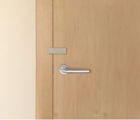 Pestillo para puerta con tornillos / plata