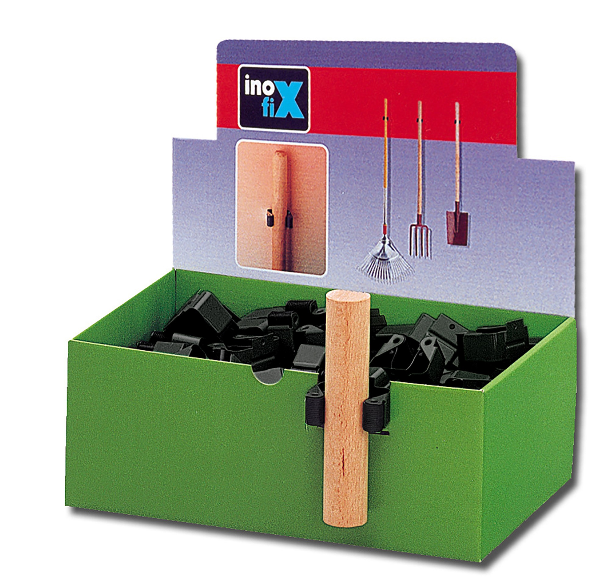 Mod.3036 Caja expositora colgador herramientas con c/b