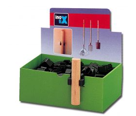 Mod.3036 Caja expositora colgador herramientas con c/b