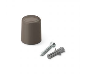 Tope de puerta con tornillo / marrón