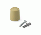 Tope de puerta con tornillo / beige