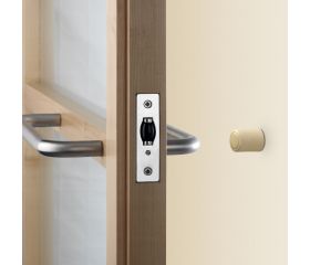 Tope de puerta con tornillo / blanco