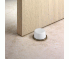 Tope de puerta con tornillo / blanco