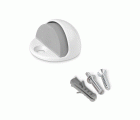 Tope de puerta metálico con tornillo / blanco