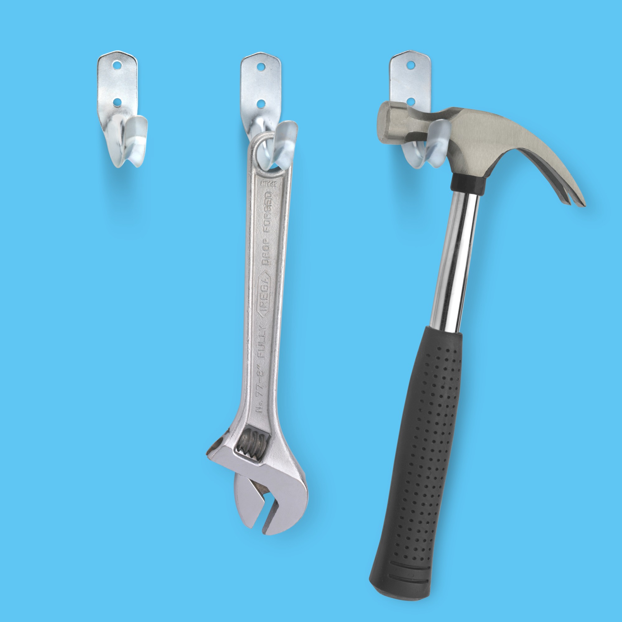 Colgador herramientas con tornillos / zincado