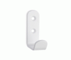 Colgador de acero individual / blanco