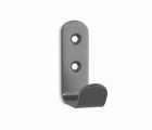 Colgador de acero individual / cromo mate