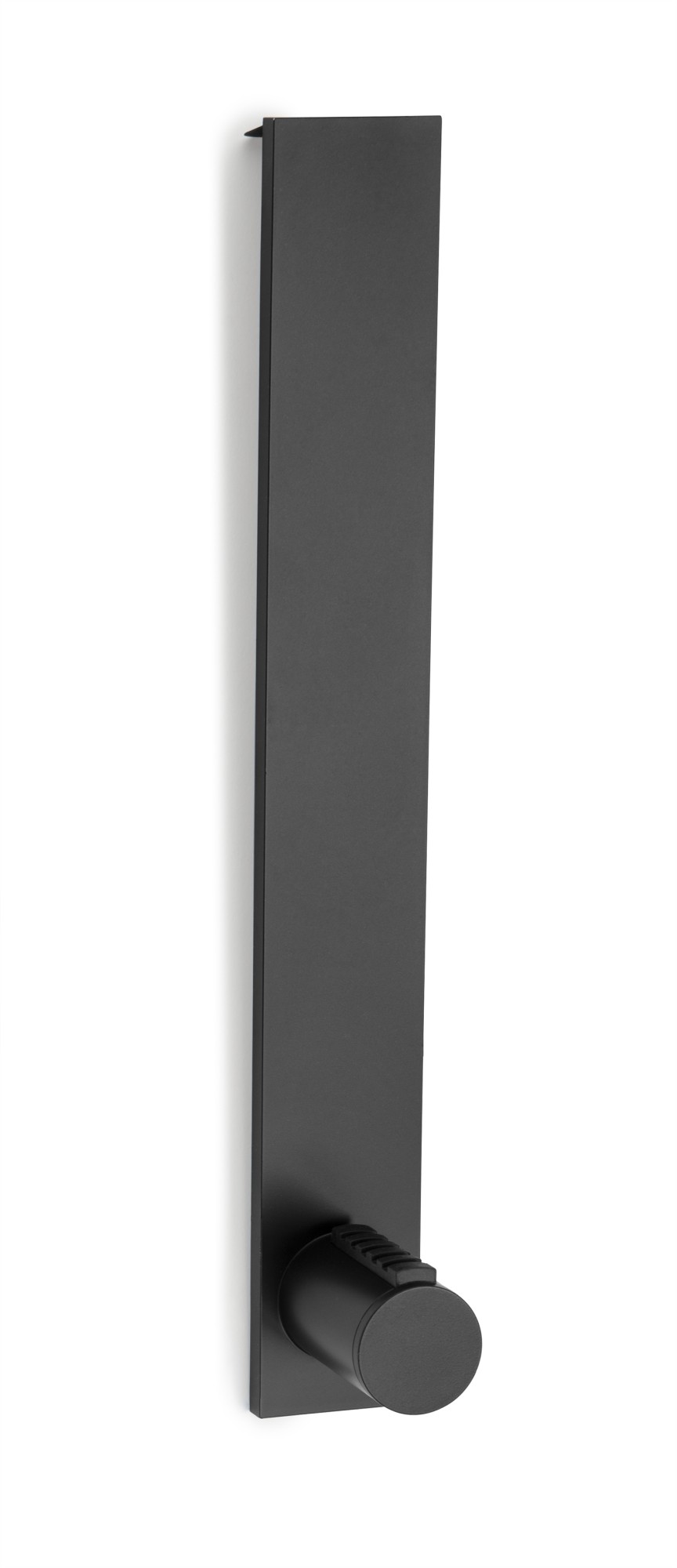 Colgador sobrepuerta universal / negro mate