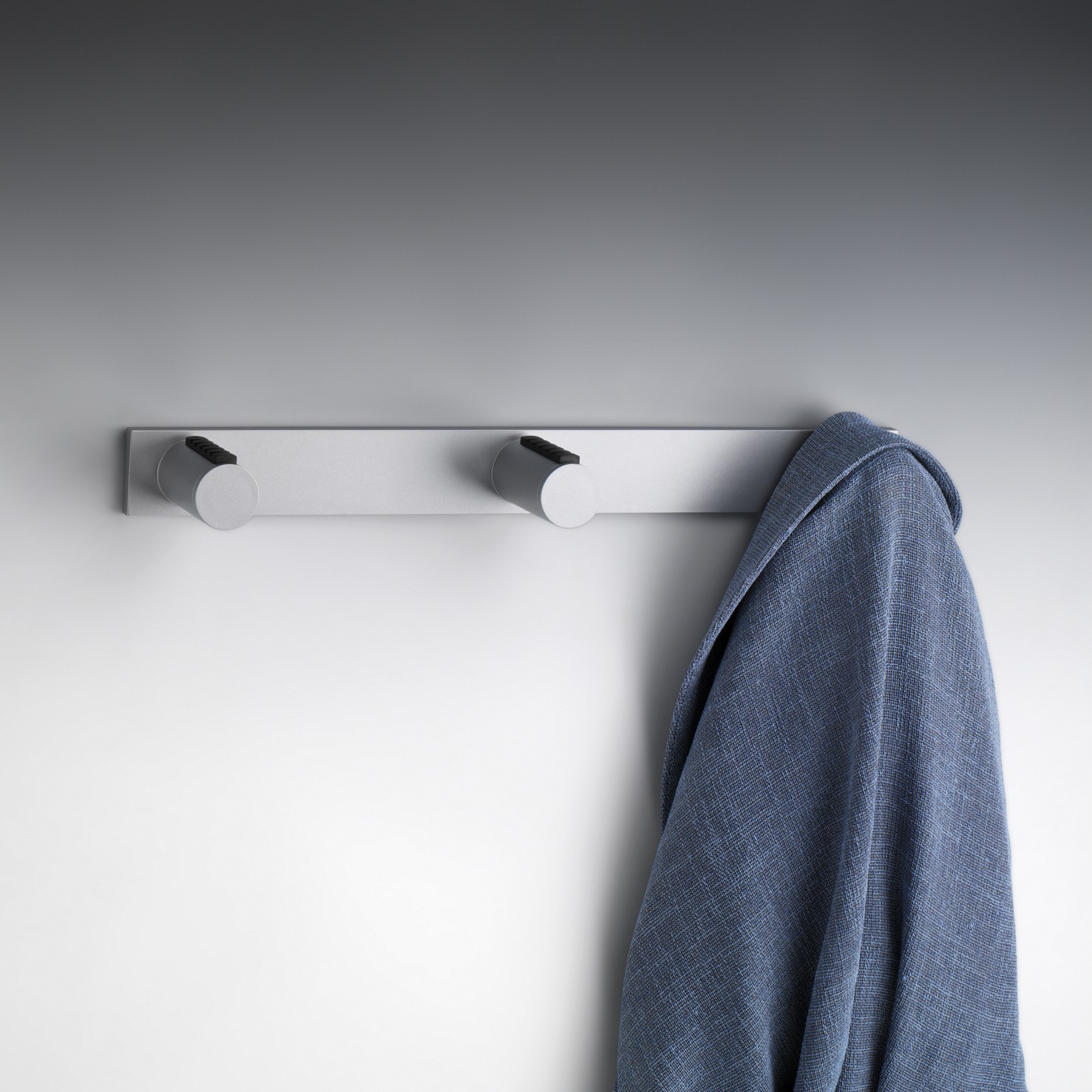 Colgador cilíndrico triple / blanco