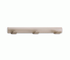 Colgador triple / beige satinado