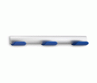 Colgador triple / cromo azul