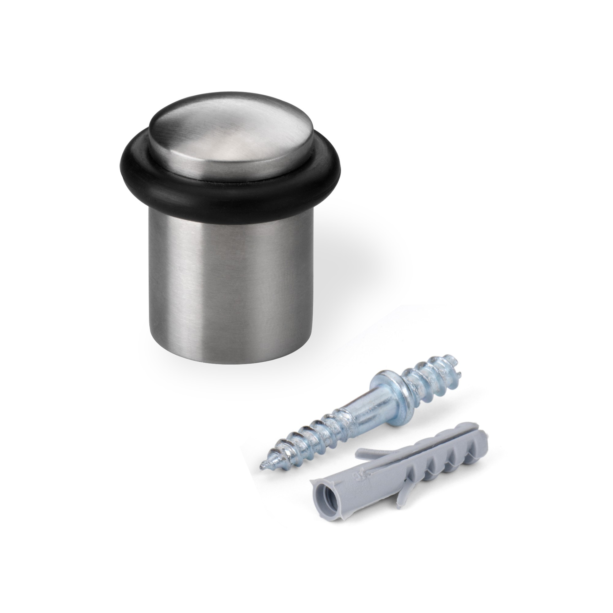 Tope puerta con tórica / acero inox.