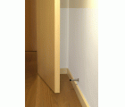 Tope de pared en acero inoxidable / acero