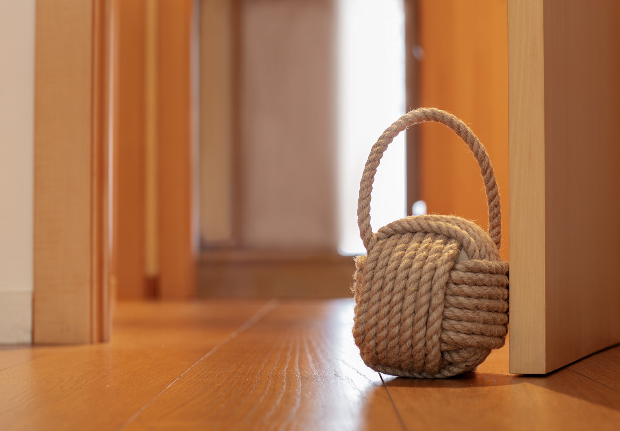 Tope de puerta textil 2 Kg. Nudo / natural