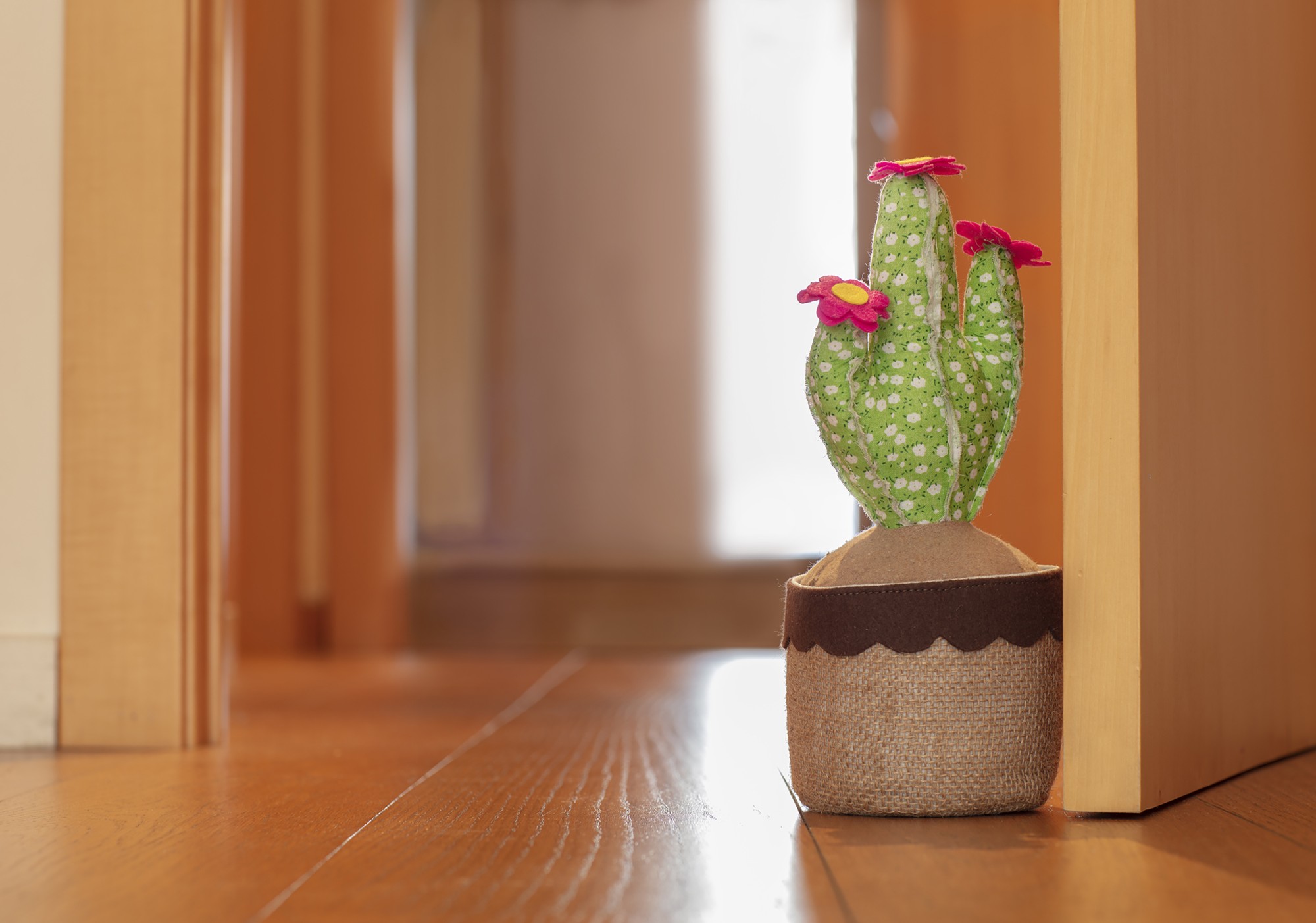 Tope de puerta textil 1 Kg. Cactus / verde