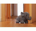 Tope de puerta textil 1 Kg. Elefante / gris