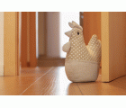Tope de puerta textil 1 Kg. Gallina / beige