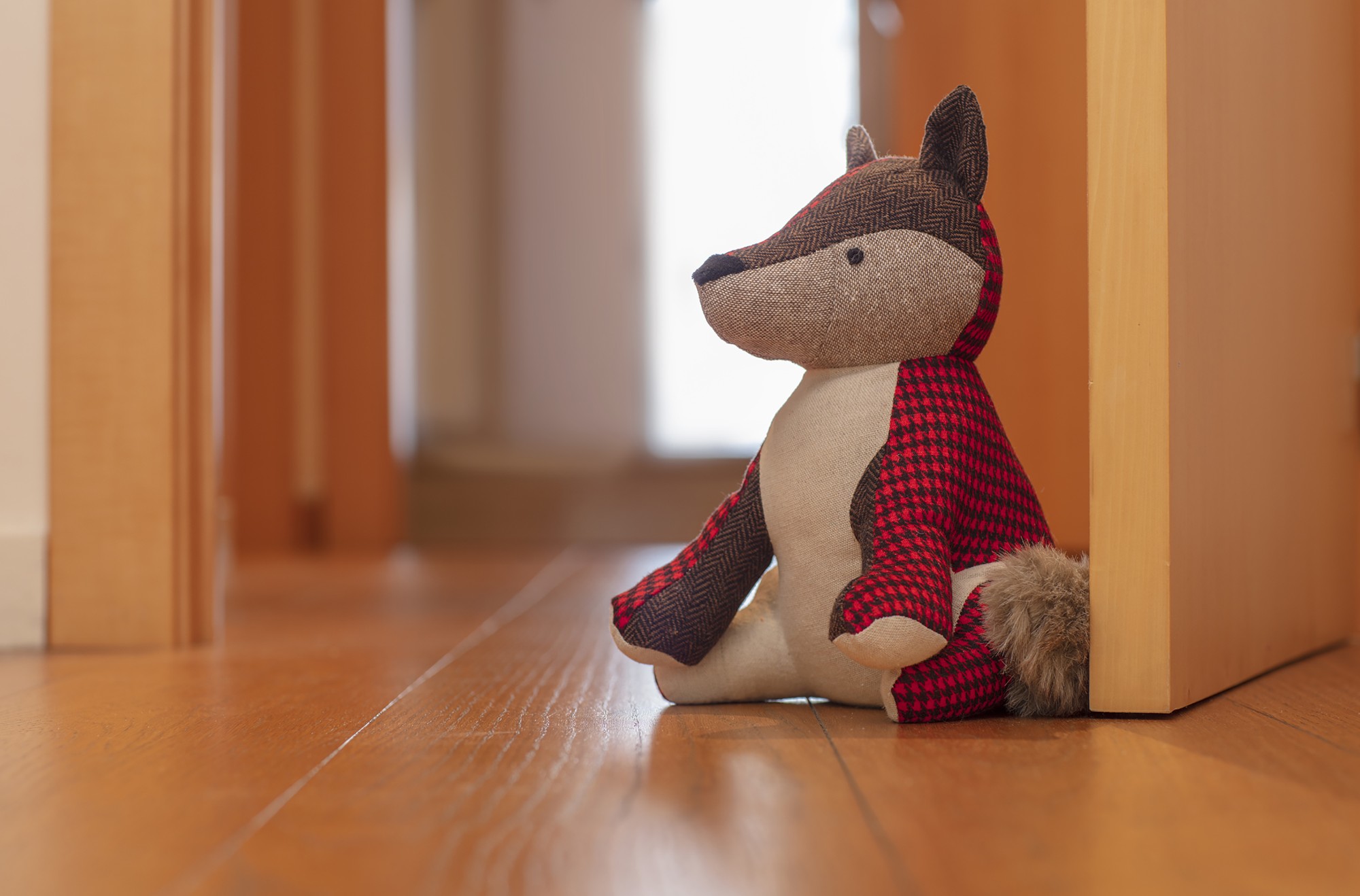 Tope de puerta textil 1 Kg. Zorro / rojo