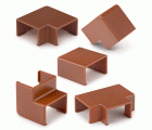 Accesorios surtidos para canaleta 12 x 7 mm / sapelly